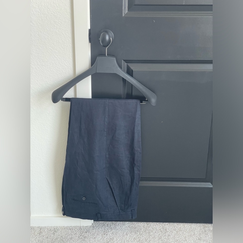 J Crew Navy Linen Pants